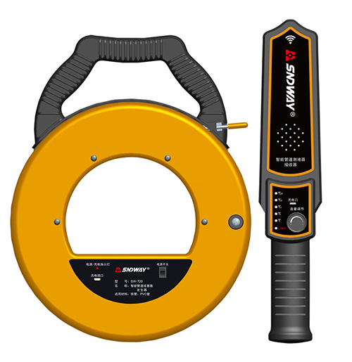 深達威智能管道測堵儀PVC管堵塞墻體探測電線管排堵器電工探測器